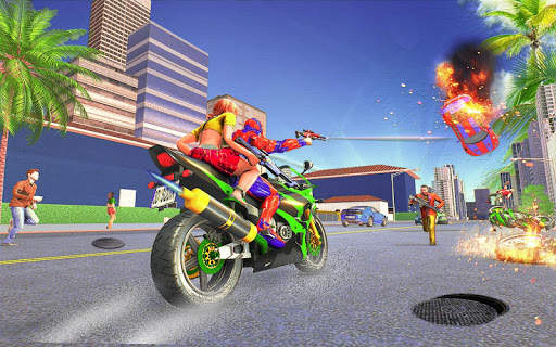 Rope Hero Robot Game – Vice Town Crime Simulator screenshot 2
