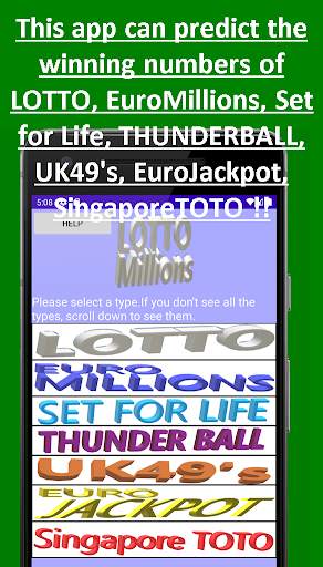 LOTTO prediction lottery screenshot 1