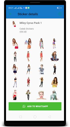 Miley Cyrus WAStickerApps : Stickers for Whatsapp screenshot 2