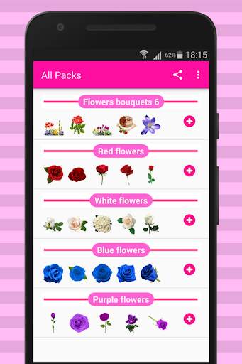 Flowers Stickers for WhatsApp-WAstickerApps screenshot 3