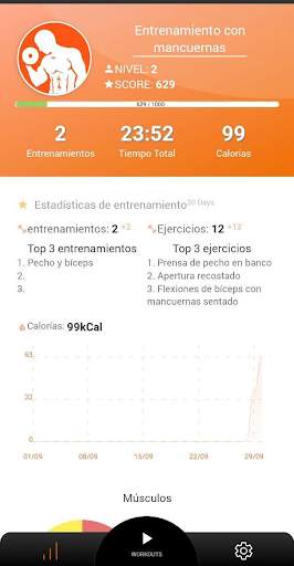 Entrenamiento con mancuernas screenshot 10