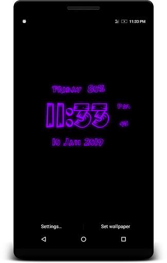 3D Digital Clock Live Wp screenshot 6