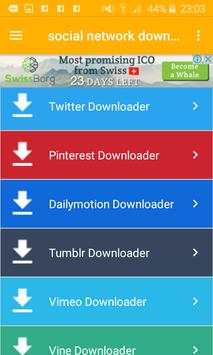 social network downloader screenshot 1