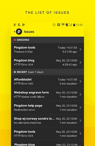 Pingdom screenshot 2