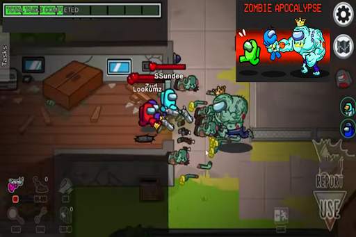 Zombie Apocalypse in Among Us screenshot 1