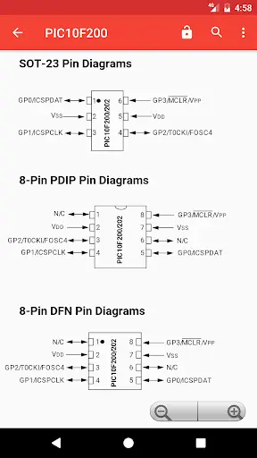 PICmicro Database screenshot 3