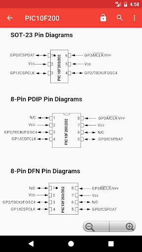 PICmicro Database screenshot 3