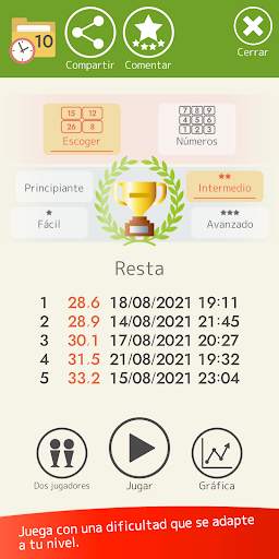 Cálculo mental (Matemáticas) screenshot 5