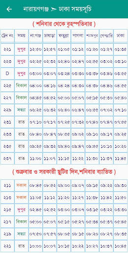 Dhaka Narayanganj Train Time screenshot 6