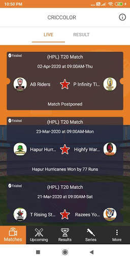 CricColor - Live Line & Live Cricket Score screenshot 2