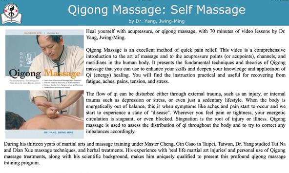 Qigong Massage: Self Massage screenshot 6