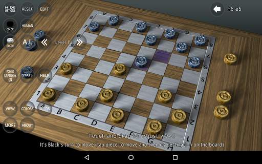 3D Checkers Game 3 تصوير الشاشة