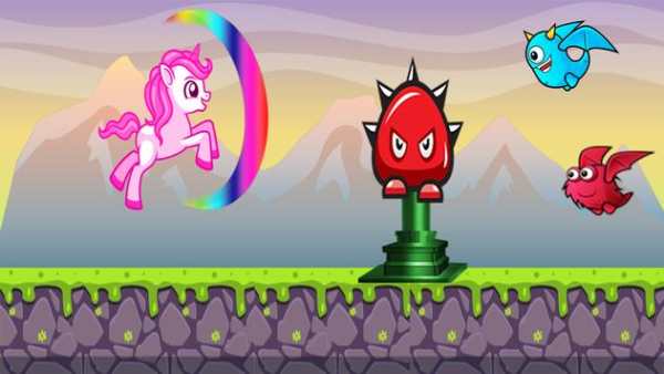 My  Pinkie Unicorn Dash Rainbow pony magic jump screenshot 2