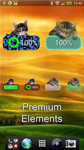 Kitten Battery Widget Lite screenshot 3