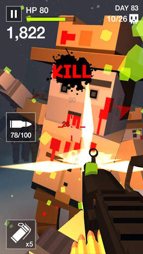 Cube Killer Zombie - FPS Survival screenshot 5
