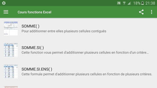 Cours fonctions Excel screenshot 8
