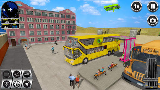 Terbang Bis Sopir permainan 3D screenshot 5