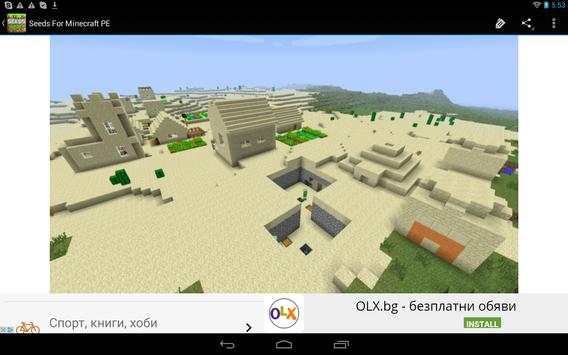 Seeds for Minecraft PE 0.14.0 screenshot 1