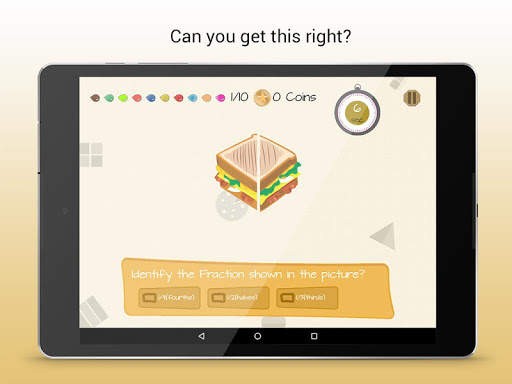 Fractions ­ Math Game app screenshot 8