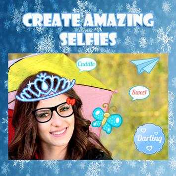Selfie Snow Camera screenshot 1