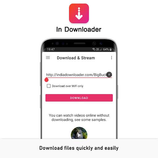 In Downloader - File download  screenshot 1