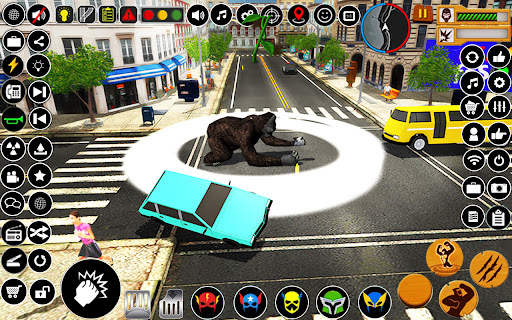 Angry Gorilla City Attack स्क्रीनशॉट 7