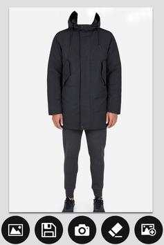 Men Winter Jacket Photo Editor 2017 screenshot 4