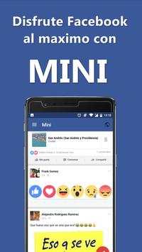 Mini para Facebook screenshot 3