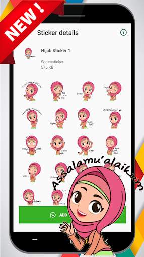 WA Sticker Muslimah Hijab Sticker Cute screenshot 4