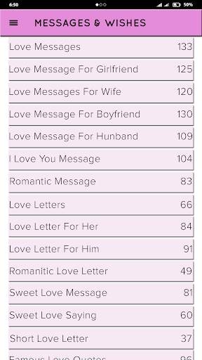 Messages and Wishes 25000+ screenshot 3