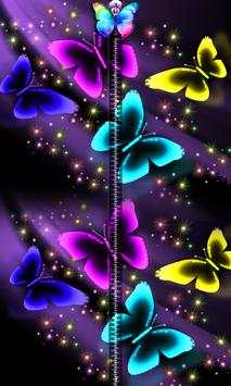 3D Butterfly Zipper UnLock screenshot 1