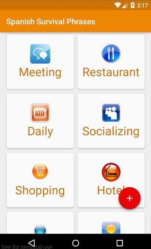 Spanish Travel Phrases screenshot 1