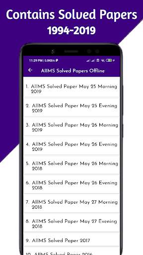 AIIMS Solved Papers Offline screenshot 2