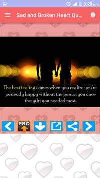Sad Broken Heart Photos Quotes screenshot 4