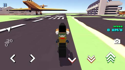 Blocky Moto Racing - 오토바이 라이더 screenshot 4