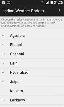 Indian Weather Radars स्क्रीनशॉट 1