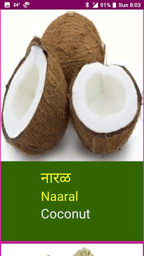 Learn Marathi Fruits and Vegetables Names скриншот 3