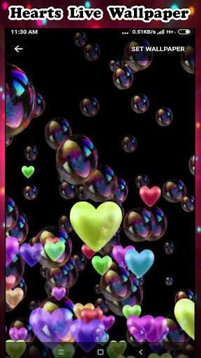 Heart Live Wallpapers: Live Wallpapers 6 تصوير الشاشة