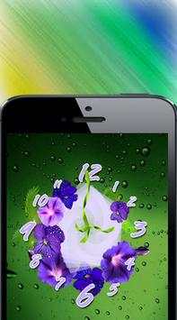 Flower clock live wallpaper screenshot 2