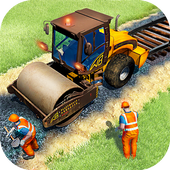 Indian Train Track Construction icon