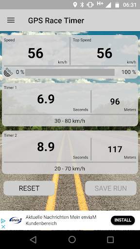 GPS Race Timer screenshot 1