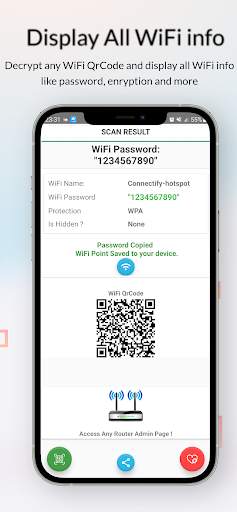 WiFi QrCode Password scanner screenshot 3