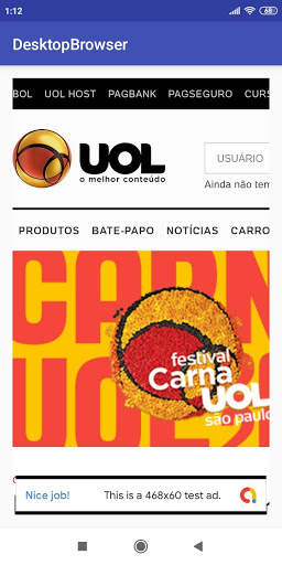 Desktop Website View Browser screenshot 2