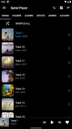 Spiral Player - Cloud Music Player 2 تصوير الشاشة