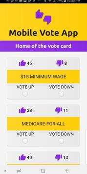 Mobile Vote App screenshot 1