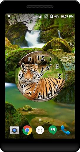 Tiger Clock Live Wallpaper screenshot 2