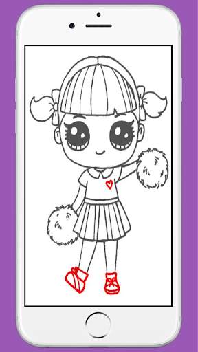 How to draw a surprise cute doll screenshot 7