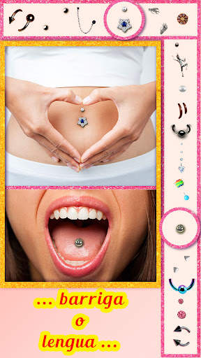 Virtual Piercing Editor Fotos screenshot 2