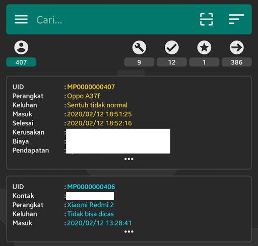 Mobile Workshop (Manager) screenshot 1
