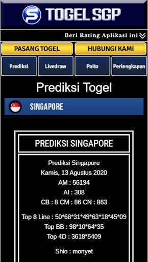 Togel SGP screenshot 4